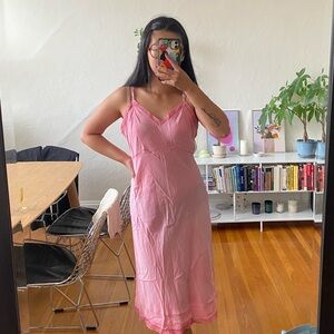 vintage Pink Fray-Pruf slip dress